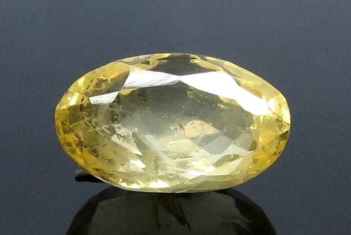 4.86/CT Natural Ceylonese Pukhraj with Govt Lab Certificate-YELSA9V