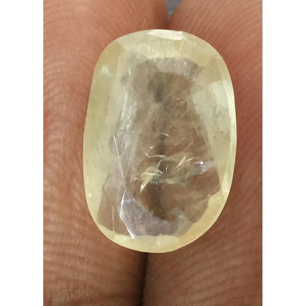 6.10 Ratti yellow sapphire with Govt Lab Certificate-(YELSA9T)