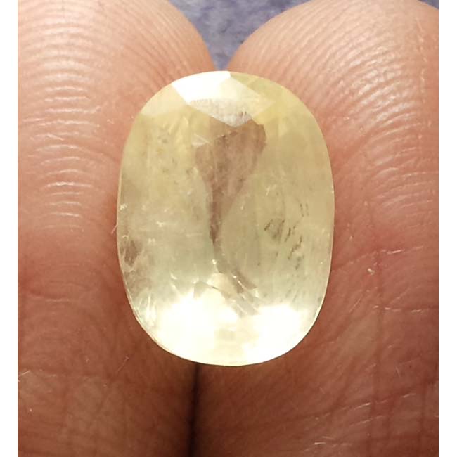 6.21 Ratti Natural yellow sapphire with Govt Lab Certificate-(15000)