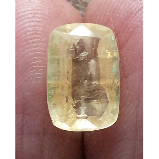 6.26/Ratti Natural Yellow Sapphire with Govt Lab Certificate