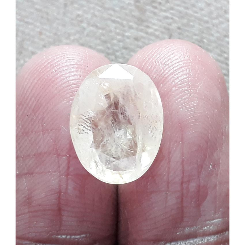 10.93 ratt. NATURAL Pukhraj stone with Govt Lab Certified-(6771)