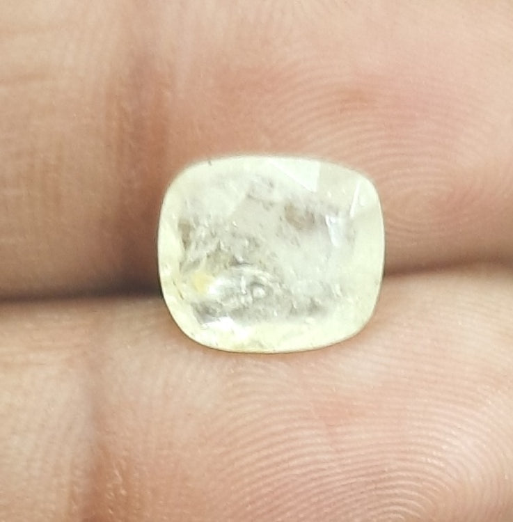 3.97/CT Natural Ceylonese Pukhraj with Govt Lab Certificate-1619D3873