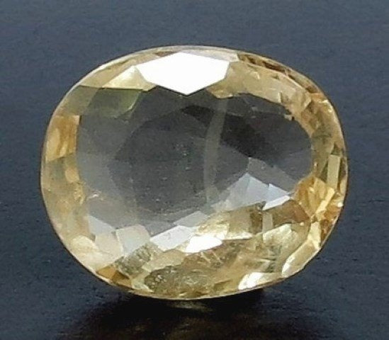 4.98/CT Natural Ceylonese Pukhraj with Govt Lab Certificate-YELSA9W