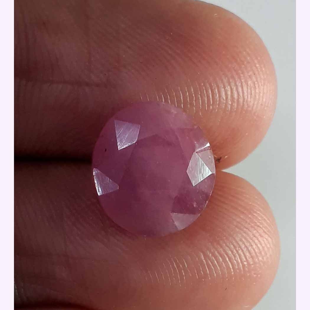 6.29 Ratti Natural New Burma Ruby with Govt Lab Certificate-(102374)