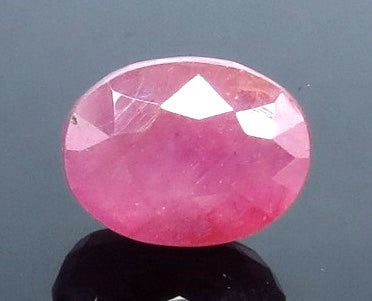 5.84/CT Natural Mozambique Ruby with Govt. Lab Certificate-(12210)