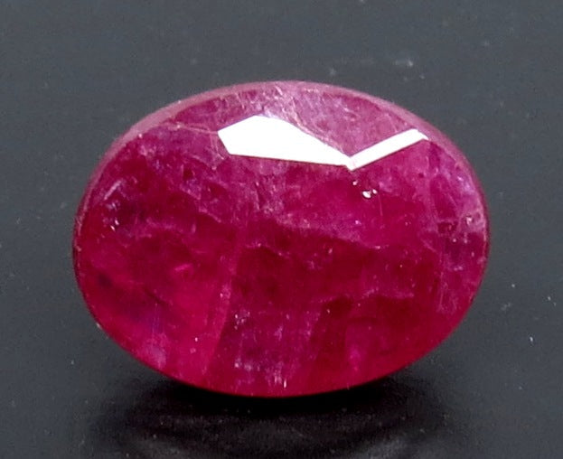 3.17/CT Oval Shape Natural Mozambique Ruby with Govt. Lab Certificate-7881