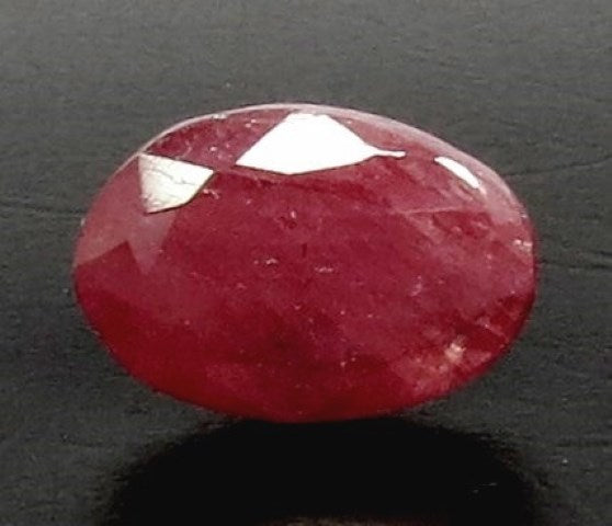 5.73/CT Natural Indian Ruby with Govt. Lab Certificate (3336D11635)