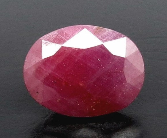 6.47/CT Natural Indian Ruby with Govt. Lab Certificate (3588D12431)
