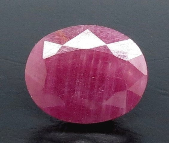 6.47/CT Natural Indian Ruby with Govt. Lab Certificate (3588D12434)