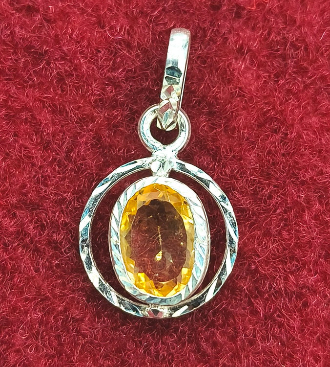 SILVER PENDANT FOR ZODIAC SIGN SAGITTARIUS AND PISCES OVAL