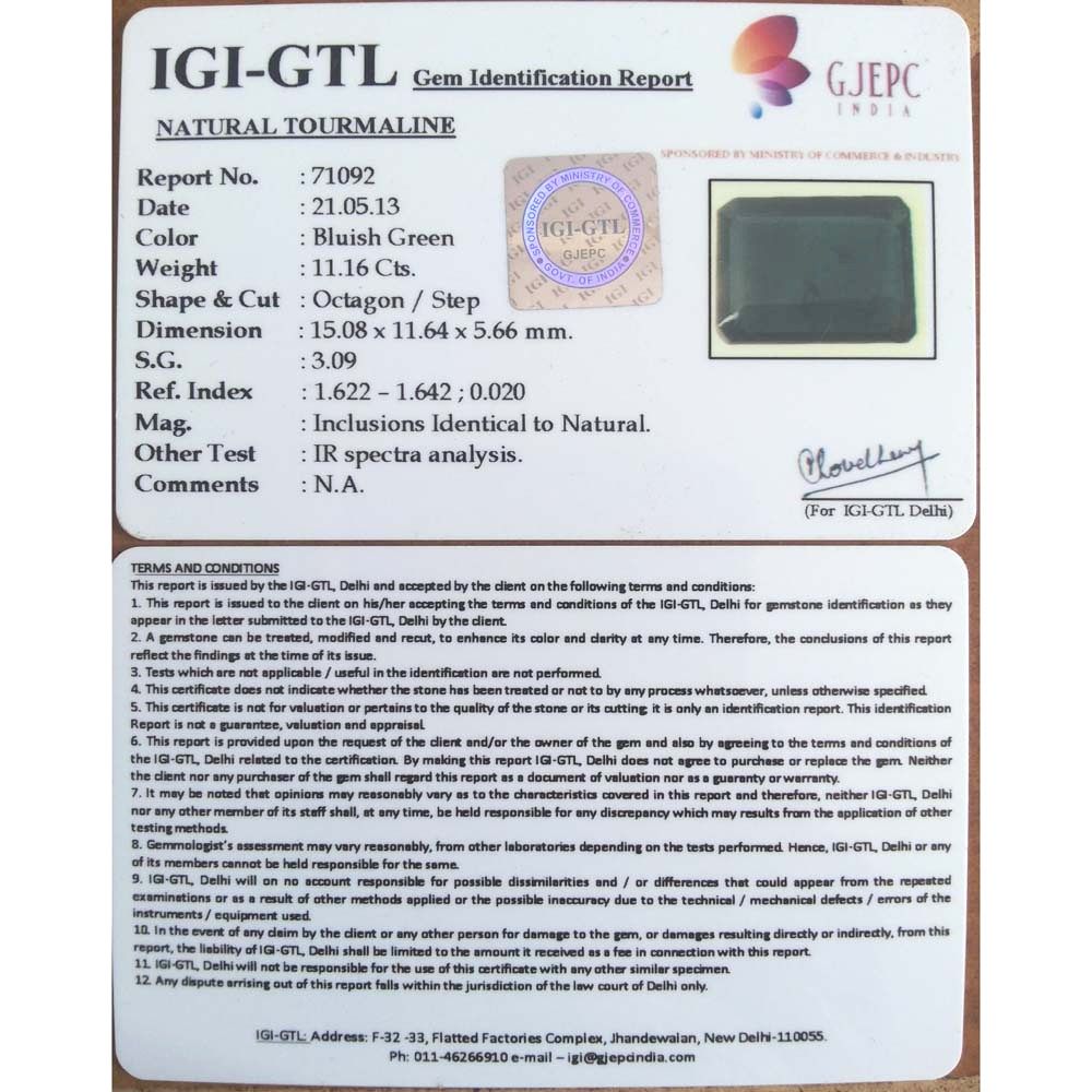 11.16/CT Premium Quality Tourmaline