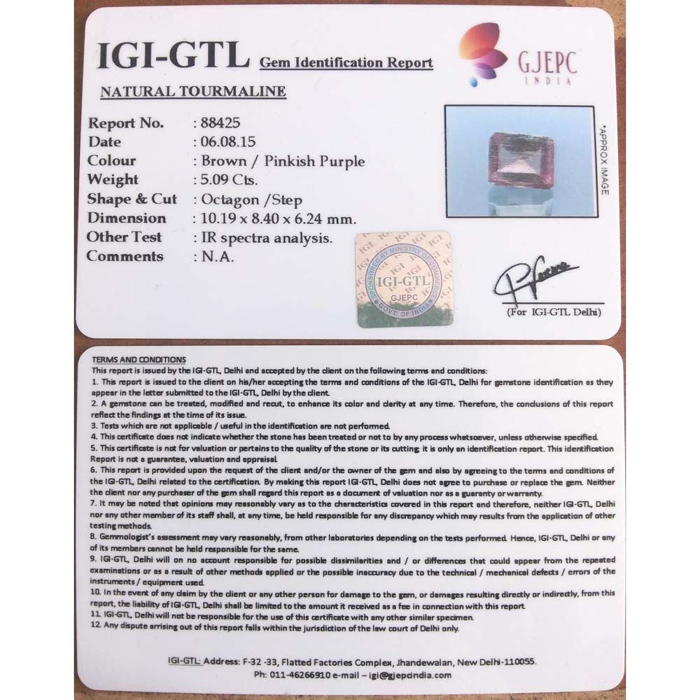 5.09/CT Premium Quality Tourmaline