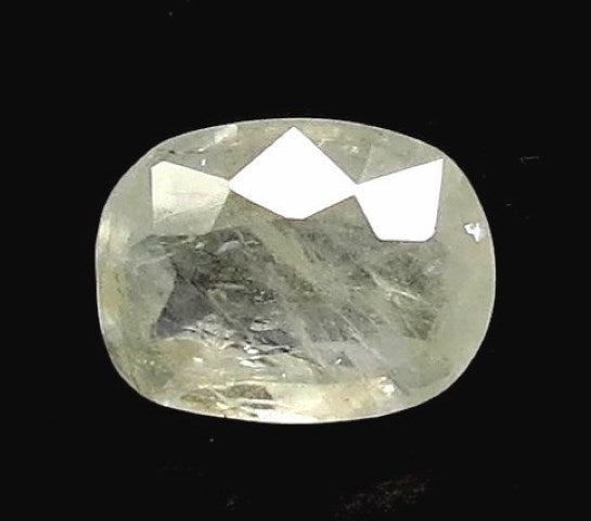 5.65/CT Natural White Sapphire with Govt Lab Certificate (6771)