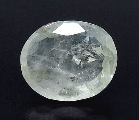 3.69/CT Natural White Sapphire with Govt Lab Certificate (6771)
