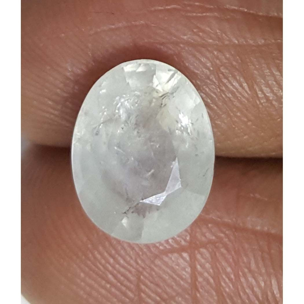 4.33/CT Natural White Sapphire with Govt Lab Certificate-106905