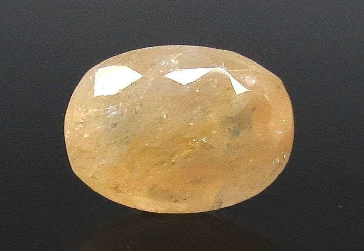 11.27 Ratti Natural Ceylonese Yellow Sapphire with Govt Lab Certificate-(4551)