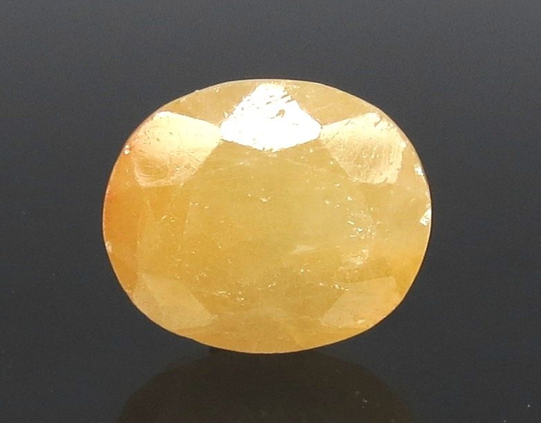10.12 Ratti Natural Yellow Sapphire with Govt Lab Certificate-(1221)