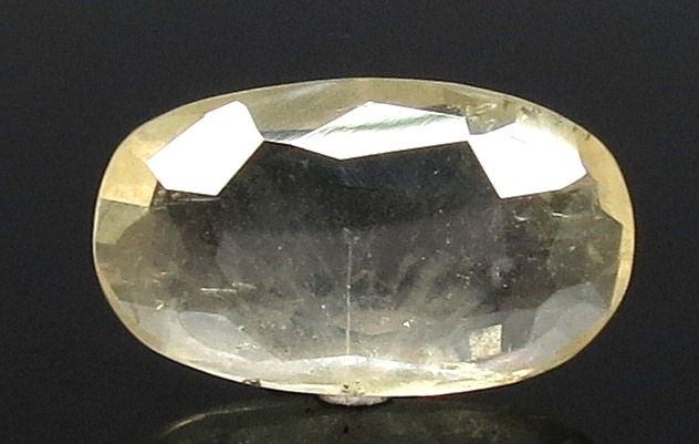 4.88/CT Natural yellow sapphire with Govt Lab Certificate-YELSA9U