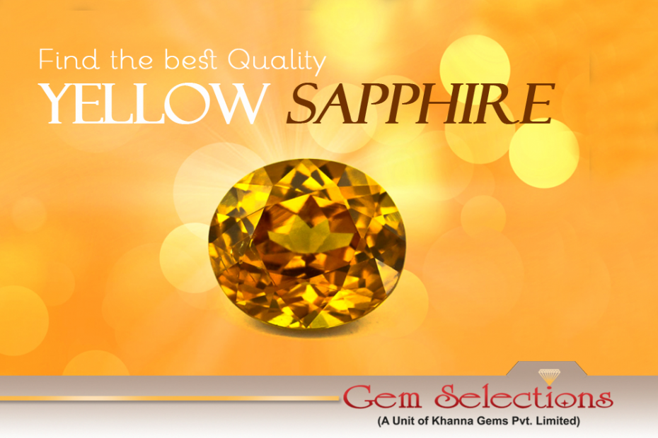 High quality store yellow sapphire