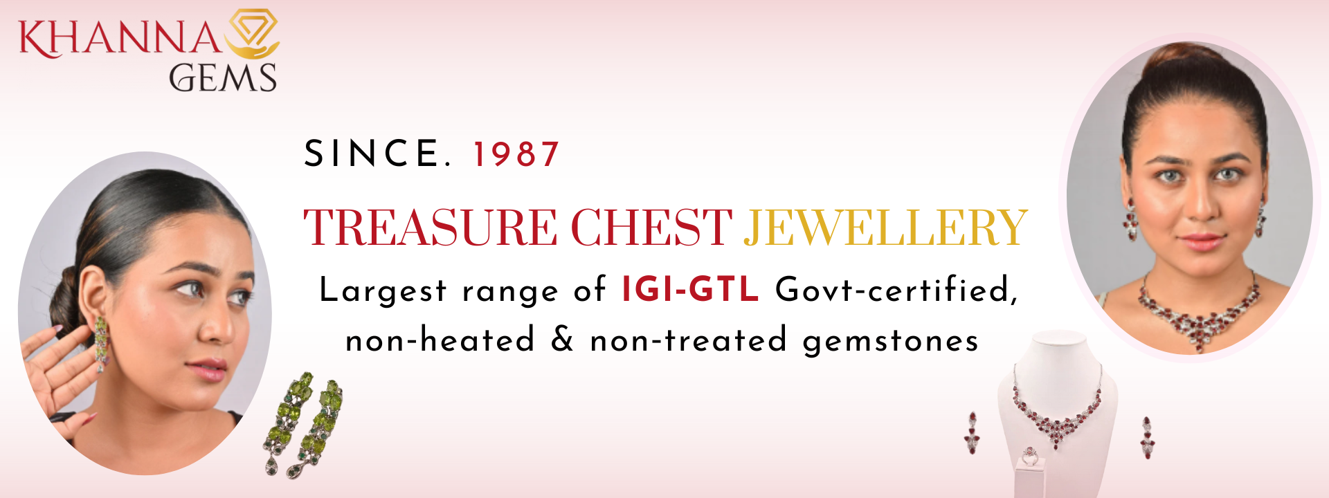 New Treasure Chest Jewelry Collections: Many Gemstones