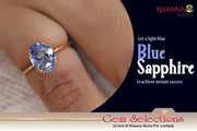 Get a light blue sapphire stone to achieve instant success