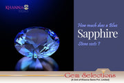 How much does a blue sapphire stone cost?