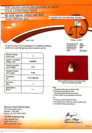 4.12/CT Natural Basra Pearl with Govt. Lab Certificate (44000)