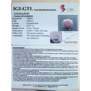 9.86 Ratti ruby with Govt. Lab Certificate-(1221)