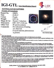 4.80 Ratti Star Sapphire with Govt. Lab Certificate-(5661)
