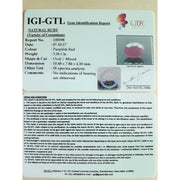 3.96 Ratti Natural New Burma Ruby with Govt. Lab Certificate-(4551)