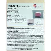 3.77 Ratti Natural Mozambique Ruby with Govt. Lab Certificate-(7881)