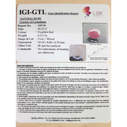 4.69 Ratti Natural New Burma Ruby with Govt. Lab Certificate-(2100)