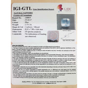 2.75/CT Natural blue sapphire with Govt Lab Certificate-BLUSA9T