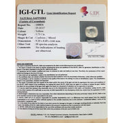 4.17 Ratti Natural yellow sapphire with Govt Lab Certificate-(8991)