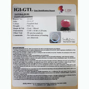 10.90 Ratti Natural New Burma Ruby with Govt. Lab Certificate-(3441)