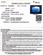 Load image into Gallery viewer, 11.27/CT Natural Ceylonese Neelam with Govt Lab Certified (4551)
