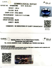 3.99/CT Natural Iolite With Govt. Lab Certificate (2331)