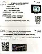 Load image into Gallery viewer, 5.80/CT Natural Yellow Sapphire With Govt Lab Certificate (45510)
