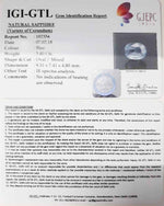 Load image into Gallery viewer, 3.40/CT Natural Blue Sapphire with Govt Lab Certificate-BLUSA9U

