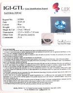 Load image into Gallery viewer, 6.16/CT Natural Certified Blue Topaz Gemstone -102804