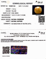 Load image into Gallery viewer, 11.25/CT Natural Ceylonese Pukhraj Stone with Govt Lab Certificate-4551
