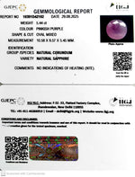Load image into Gallery viewer, 5.44/CT Natural Purple Sapphire with Govt Lab Certificate (6771)
