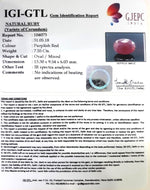 Load image into Gallery viewer, 7.55/CT Natural Ruby with Govt. Lab Certificate-104073