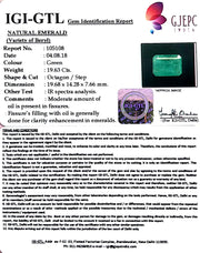 21.71 Ratti Natural Emerald Stone With Govt. Lab Certificate (2331)
