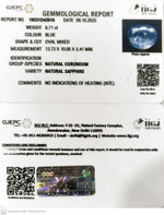Load image into Gallery viewer, 6.71/CT Natural Blue Sapphire with Govt Lab Certificate (16650)