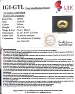 Load image into Gallery viewer, 4.76/CT Natural Ceylonese Pukhraj with Govt Lab Certificate-67710
