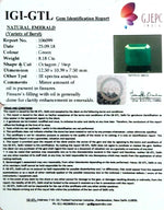 Load image into Gallery viewer, 8.18/CT Natural Panna Stone With Govt. Lab Certificate (6771)
