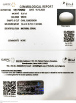 Load image into Gallery viewer, 8.55/CT White Coral with Govt. Lab Certificate - 10617D42922