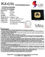 Load image into Gallery viewer, 10.25/CT Natural Yellow Sapphire With Govt Lab Certificate-16650
