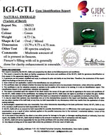 Load image into Gallery viewer, 5.24 Ratti Natural Panna Stone With Govt. Lab Certificate (34410)
